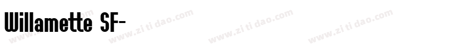 Willamette SF字体转换